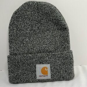 Carhartt Black and White Knit Beanie